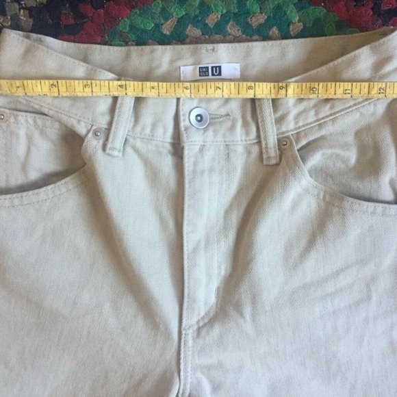 Uniqlo x Christophe Lemaire U REGULAR-FIT STRAIGHT JEANS Size 22 - Picture 8 of 8